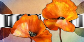 Εικόνα λουλούδια σε ανατολίτικο στυλ - 120x60