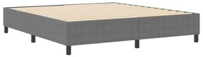 vidaXL Κρεβάτι με ελατήρια Ανοιχτό γκρι 180 x 200 cm Βελούδο