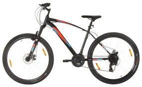 vidaXL Ποδήλατο Mountain 29'' Μαύρο με 21 Ταχύτητες & Σκελετό 48 εκ.