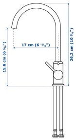 GLYPEN μπαταρία κουζίνας/μπάνιου 304.423.65