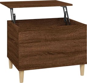vidaXL Τραπεζάκι Σαλονιού Καφέ Δρυς 60x44,5x45 εκ. Επεξεργασμένο Ξύλο