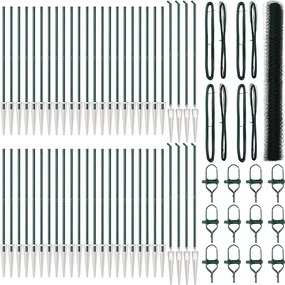 vidaXL Στύλος Περιφράξεων Πράσινο 100 x 1,5 m (36 mm πλέγμα)