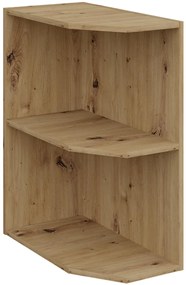 Επιδαπέδιο ντουλάπι γωνιακό με ράφια Arianna 30 D ZAK BB-Φυσικό