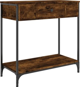 vidaXL Τραπέζι Κονσόλα Καπνιστή Δρυς 75x34,5x75 εκ. Επεξεργ. Ξύλο
