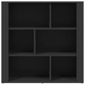 Ντουλάπι Μαύρο 80x30x80 εκ. από Επεξεργασμένο Ξύλο - Μαύρο