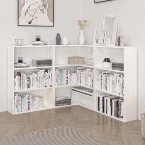 Βιβλιοθήκη Λευκό APRALA 120x20x89