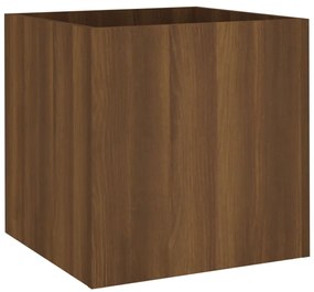 vidaXL Ζαρντινιέρα Καφέ δρυς 40 x 40 x 40 εκ. από Επεξεργασμένο Ξύλο