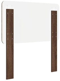 vidaXL Κεφαλάρι με κεφαλάρι Καφέ δρυς 80 cm Επεξεργασμένο ξύλο