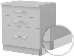 Πλαϊνή μπάζα κουζίνας JL Universal SB-Λευκό