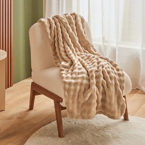 Κουβέρτα Γούνινη Ημίδιπλη (180x230) A-S Zephy Beige 223384B