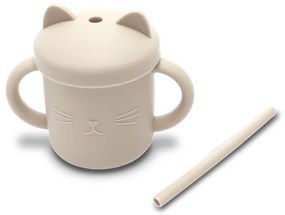 Κύπελλο Σιλικόνης με Καλαμάκι 9+ μηνών  Beige  10230660005 Lorelli