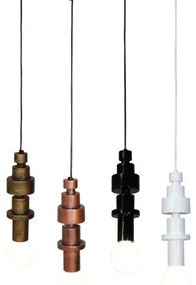 Κρεμαστό Φωτιστικό Οροφής 1xE27 G95 LED Φυσικό Ξύλο Gabriel Homelighting-77-3828-Μαύρο 77-3828