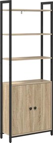 vidaXL Βιβλιοθήκη 6 επιπέδων 60 x 24 x 161 εκ Επεξεργασμένο Ξύλο