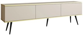 Έπιπλο τηλεόρασης ORO Μπεζ + Μαύρο 175x53x32cm