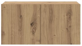 vidaXL Σετ Τραπέζι Τηλεόρασης Οξιά Τέχνης MDF, Βενιέρα Μεσαίο