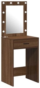 vidaXL Κομοδίνο Καφέ δρυς 50 x 41 x 135 εκ Επεξεργασμένο ξύλο