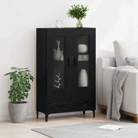 vidaXL Highboard Μαύρη Οξυά 70 x 31 x 115 εκ