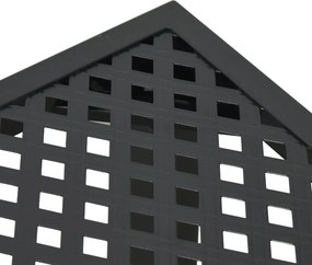 vidaXL Τραπέζι Κήπου Ανθρακί 100x100x72 εκ. Ατσάλινο