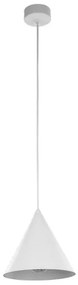 Κρεμαστό Φωτιστικό Οροφής 1xE27 Φ19cm Cono TK Lighting-10007-Λευκό 10007