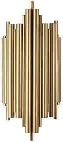 Φωτιστικό Τοίχου Reis 942FLG1876 22x11x50cm 1xE14 40W Gold Opviq