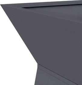 vidaXL Γλάστρα Πυλώνας Ανθρακί 35 x 35 x 73 εκ.