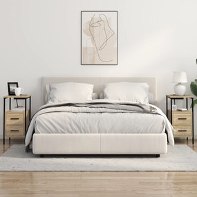 vidaXL Κομοδίνο Sonoma Δρυς 30 x 48 x 61 εκ Επεξεργασμένο ξύλο