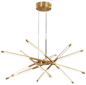 Artekko Iron Φωτιστικό Οροφής LED Χρυσό Μεταλλικό (80x80x60)cm 12w 3000K Artekko 023-3373