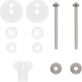 vidaXL Μαλακή κλειστή λεκάνη Κίτρινο και Λευκό 44 x 38 εκ. Πίνακας MDF