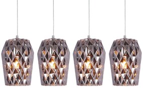 SE4288S-04 LUCA PENDANT SMOKE GLASS+