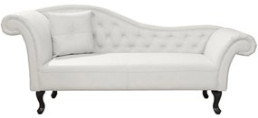 Ανάκλινδρο T.Chesterfield Niovi Hm3007.02 Pu Λευκό Αρ.Μπράτσο 190x61x84 cm.