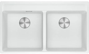 Franke Maris Bowl MRG 620-40-40 TL Polar White Γρανιτένιος Νεροχύτης 90cm