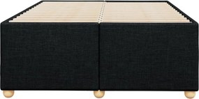 vidaXL Σκελετός Κρεβατιού Χωρίς Στρώμα Μαύρο 120x200 εκ. Υφασμάτινο