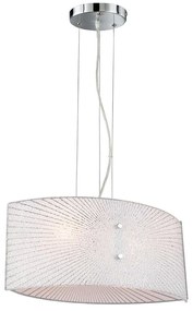 Φωτιστικό Οροφής Elisa 312200200 40x20x150cm 2xE27 40W Clear-Chrome Trio Lighting