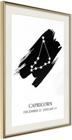 Αφίσα - Zodiac: Capricorn I - 20x30 - Χρυσό - Με πασπαρτού