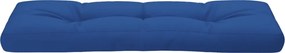 vidaXL Μαξιλάρι Παλέτας Μπλε Ρουά 120 x 40 x 12 εκ. Υφασμάτινο