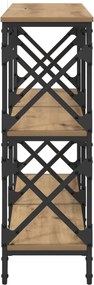 vidaXL Τραπέζι κονσόλας Artisan Oak 100 x 28 x 80,5 εκ.