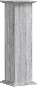 vidaXL Βάσεις Φυτών Γκρι Sonoma 33x33x100εκ. Επεξεργασμένο Ξύλο