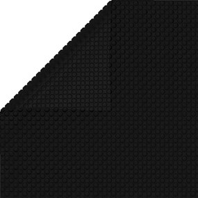 Ορθογώνιο Ισοθερμικό Κάλυμμα Πισίνας 10x5m Μαύρο - Μαύρο