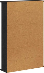 vidaXL Ντουλάπα CD Μαύρη Δρυς 60 x 17 x 92 εκ. Επεξεργασμένο Ξύλο