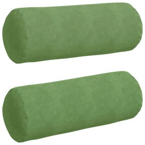 vidaXL Μαξιλάρια Στήριγμα 2 pcs Ανοιχτό Πράσινο Ø 25 x 70 cm