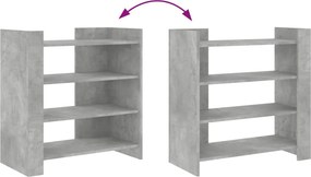 vidaXL Ντουλάπι Γκρι Σκυροδέματος 73,5x35x75 εκ. Επεξεργασμένο Ξύλο