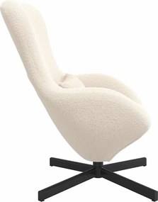 vidaXL Κάθισμα-αυγό Κρεμ 63 x 73 x 90 εκ ύφασμα