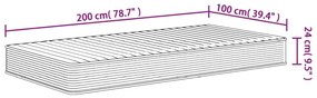 Στρώμα Αφρού Medium Soft 100x200 εκ. - Λευκό