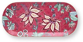 ΔΙΣΚΟΣ ΣΕΡΒΙΡΙΣΜΑΤΟΣ 33.3x15.5cm PIP STUDIO - FLOWER FESTIVAL DARK PINK