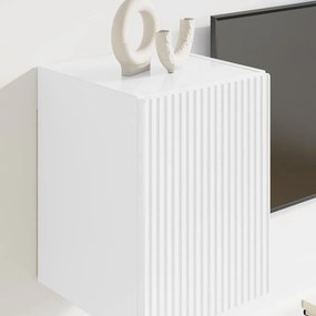 vidaXL Ντουλάπι Τηλεόρασης Τοίχου 2 pcs Λαμπερό Λευκό 30 x 31 x 40 εκ.