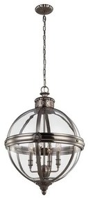 Κρεμαστό Φωτιστικό Οροφής 4xE14 Φ50cm Adams Elstead Lighting-FE-ADAMS-4P-ANL-Νίκελ Ματ FE-ADAMS-4P-ANL