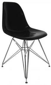 ART καρέκλα Χρώμιο/PP Μαύρο 46x55x82 cm ΕΜ124,22P