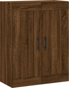 vidaXL Ντουλάπι Τοίχου Καφέ Δρυς 69,5 x 34 x 90 εκ. από Επεξεργ. Ξύλο
