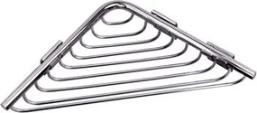 Karag Reti Chrome 9631 - Γωνιακό Καλάθι Μπάνιου Χρωμε