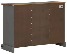 vidaXL Sideboard HALDEN 2 συρόμενες πόρτες γκρι 112x40x80 cm